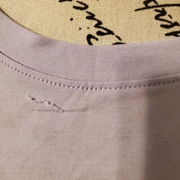 Totally Pink Lilac rouched jersey sz med - Picture 4 of 6